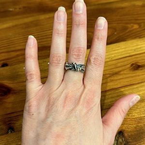 Mignon Faget Sterling Silver Medium Bow Ring